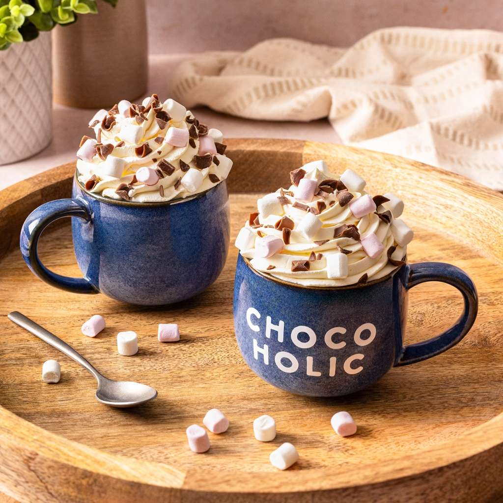 Chocoholic - Blue Hot Chocolate Mug