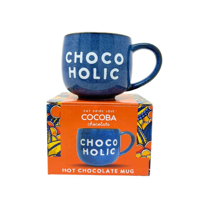 Chocoholic - Blue Hot Chocolate Mug
